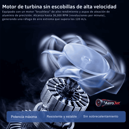 AeroJet™: Soplador Turbo Inalámbrico