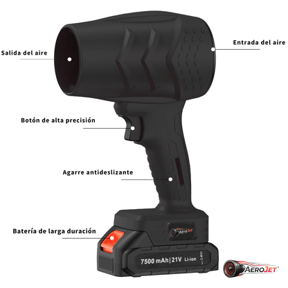 AeroJet™: Soplador Turbo Inalámbrico